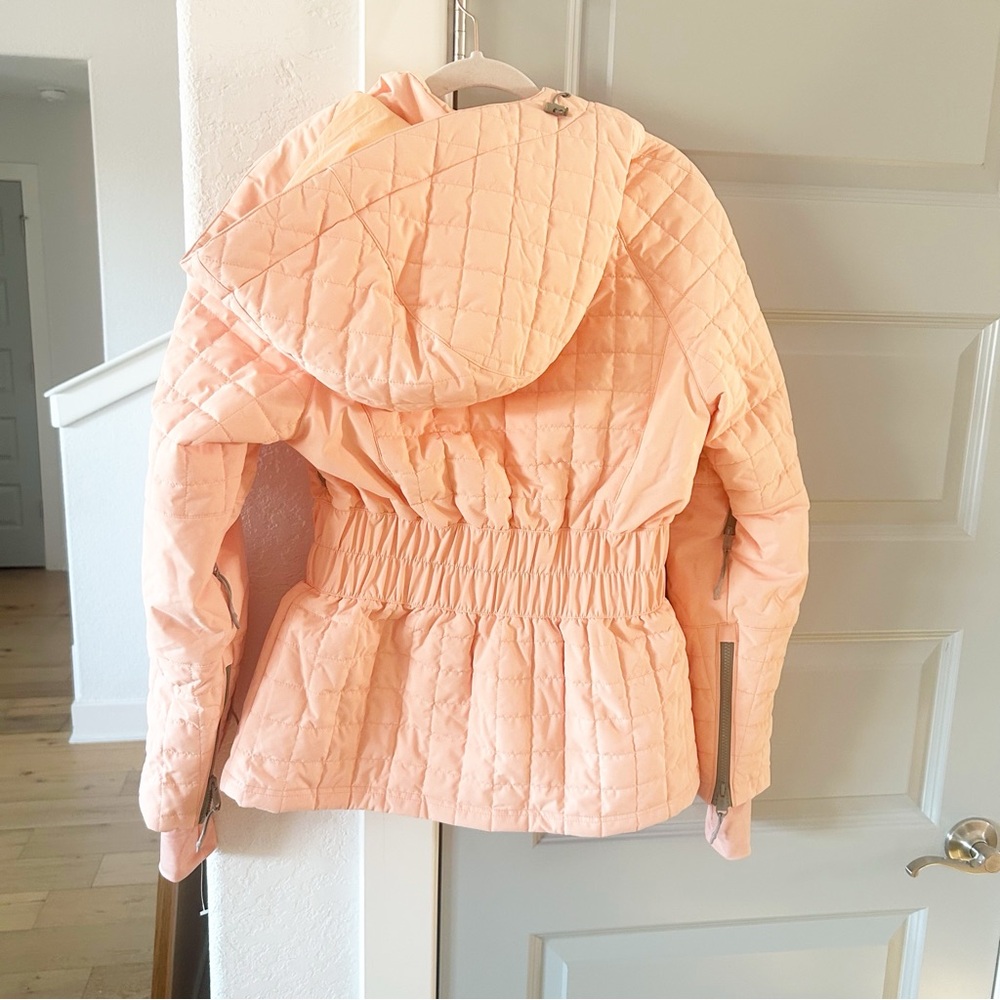 NWT Free People All Prepped Ski Winter Jacket Watermelon Peach - Picture 3 of 4